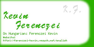 kevin ferenczei business card